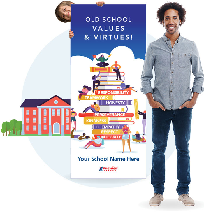 FREE Character Banner with every School Order