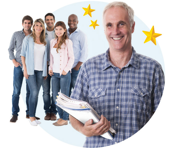 Teachers with their Planners