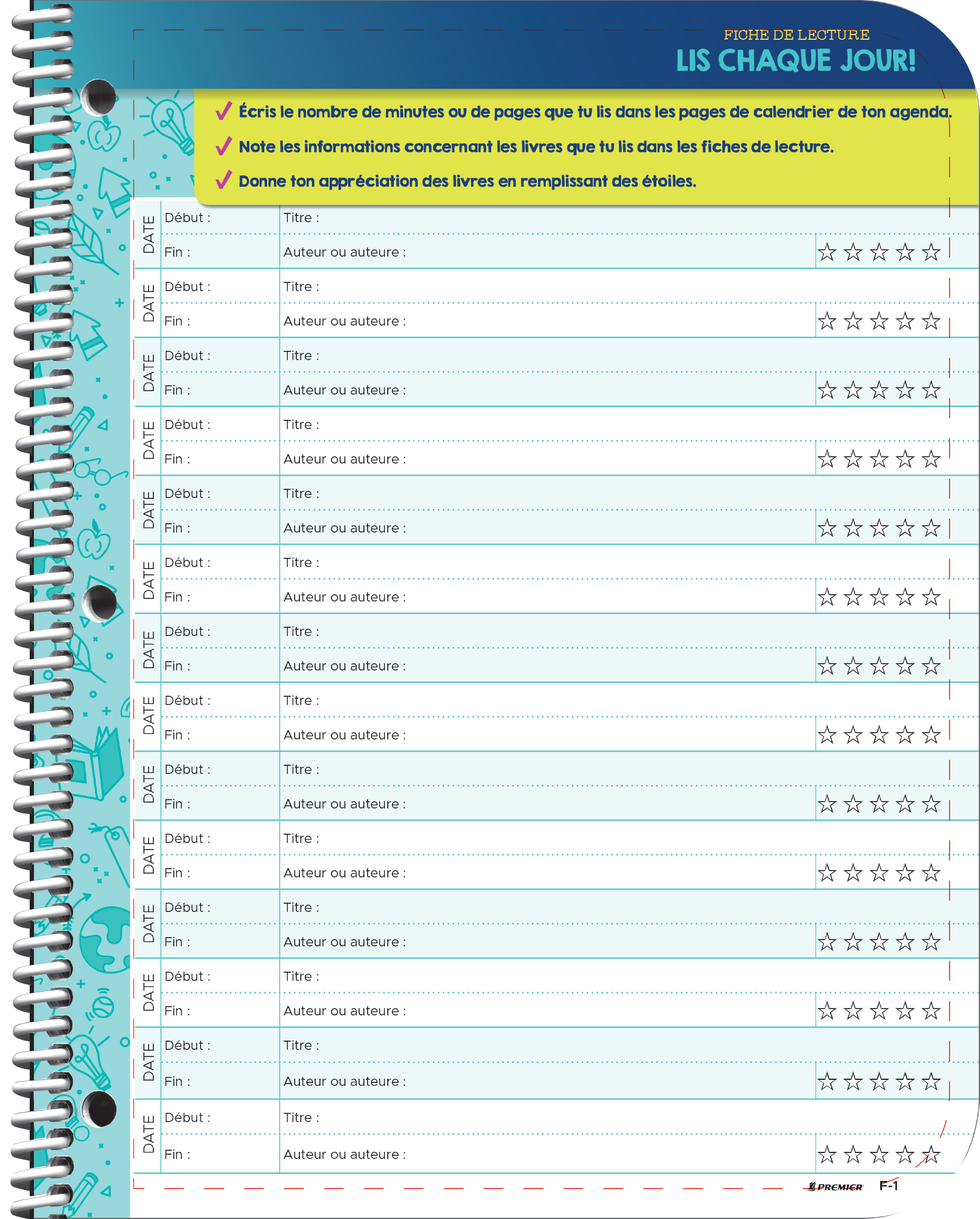 Fiches de lecture