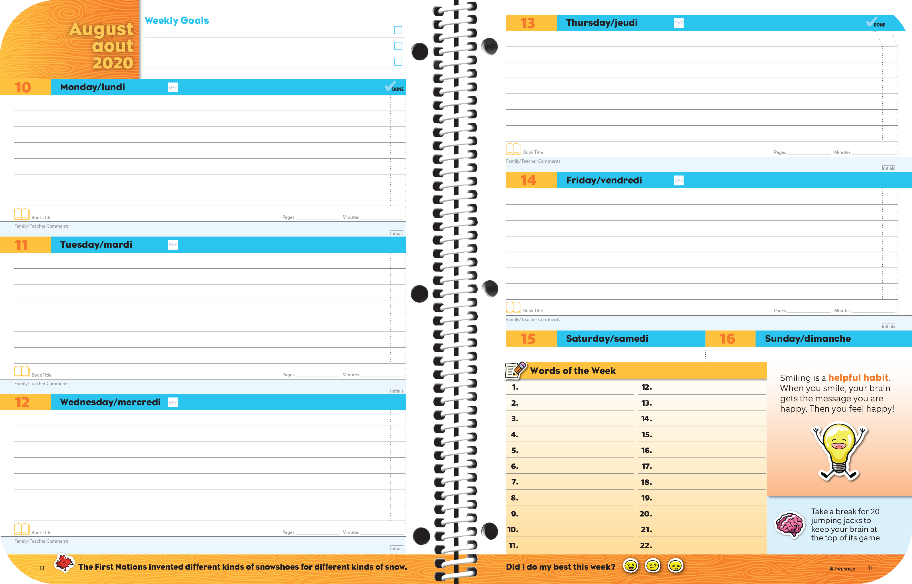 Foundations Elementary Planner Spread