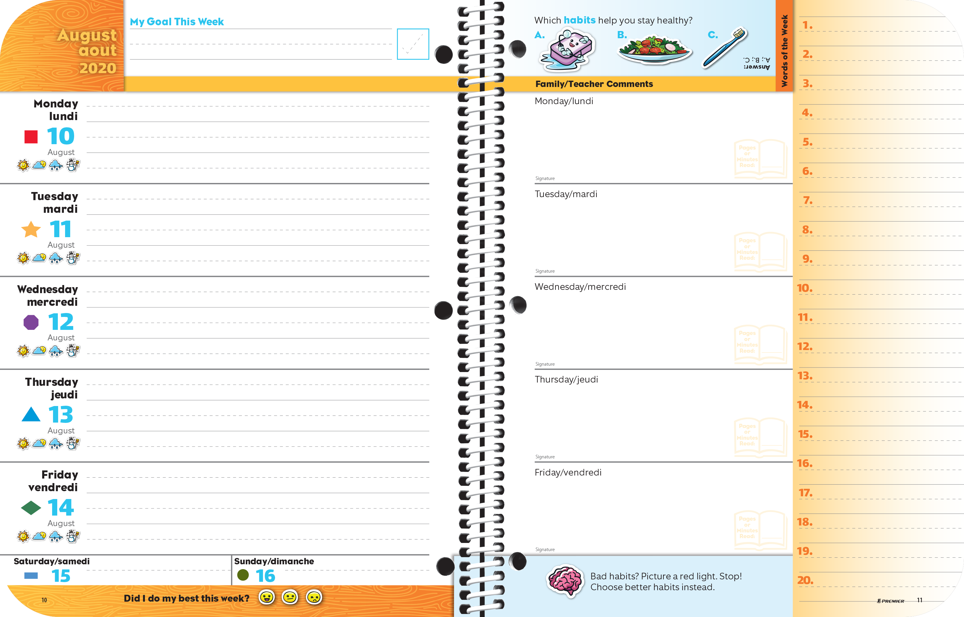 Foundations Primary Planner Spread