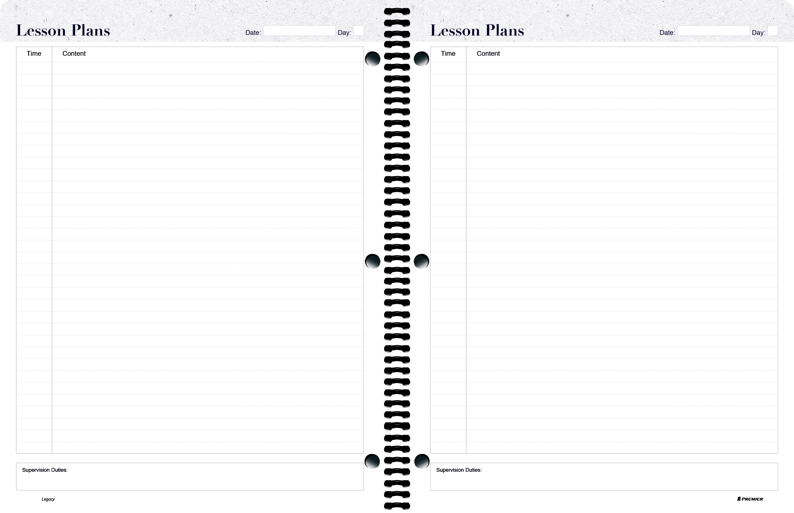 Legacy Lesson Plan Open Daily Spread
